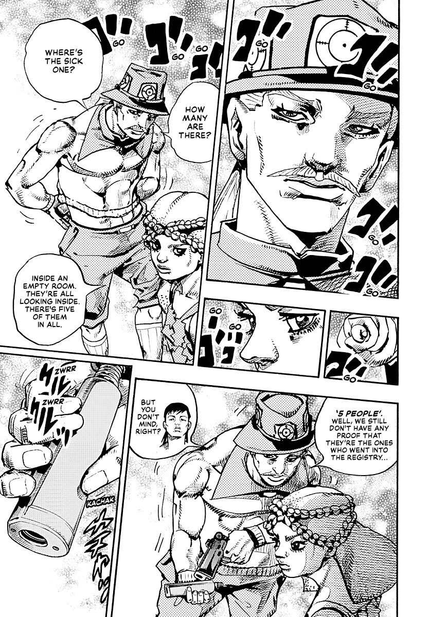 JoJo's Bizarre Adventure Part 9 - The JOJOLands Chapter 17 page 36 - Chapter 17: That Girl's Bags' Groove Part 2
