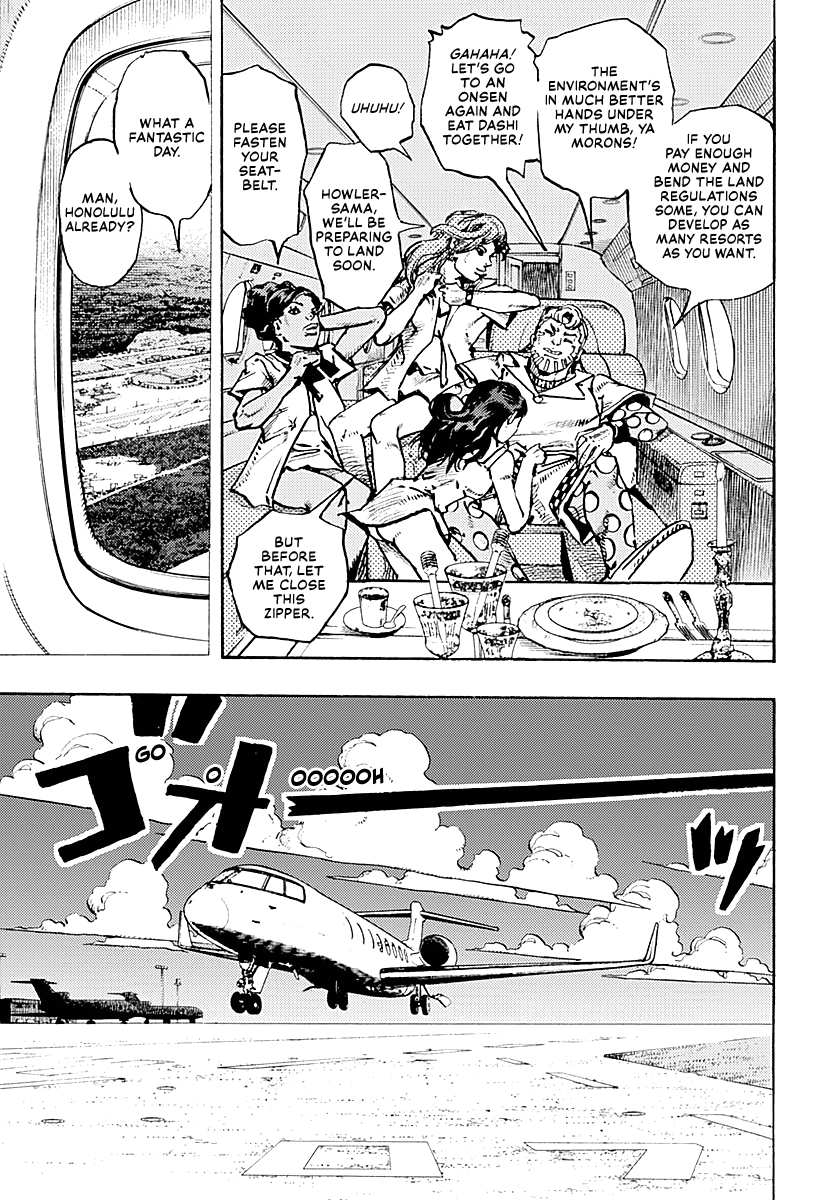 JoJo's Bizarre Adventure Part 9 - The JOJOLands Chapter 17 page 5 - Chapter 17: That Girl's Bags' Groove Part 2