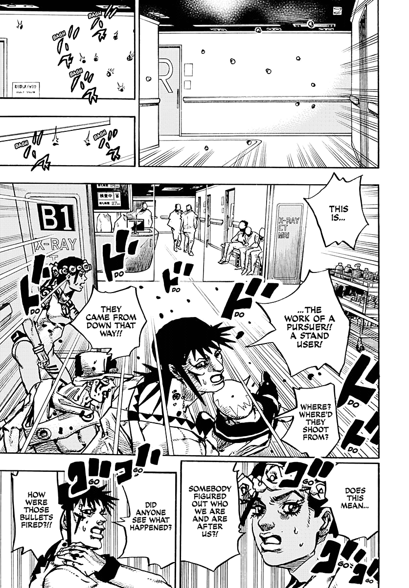 JoJo's Bizarre Adventure Part 9 - The JOJOLands Chapter 18 page 13 - Chapter 18: That Girl's Bags' Groove Part 3