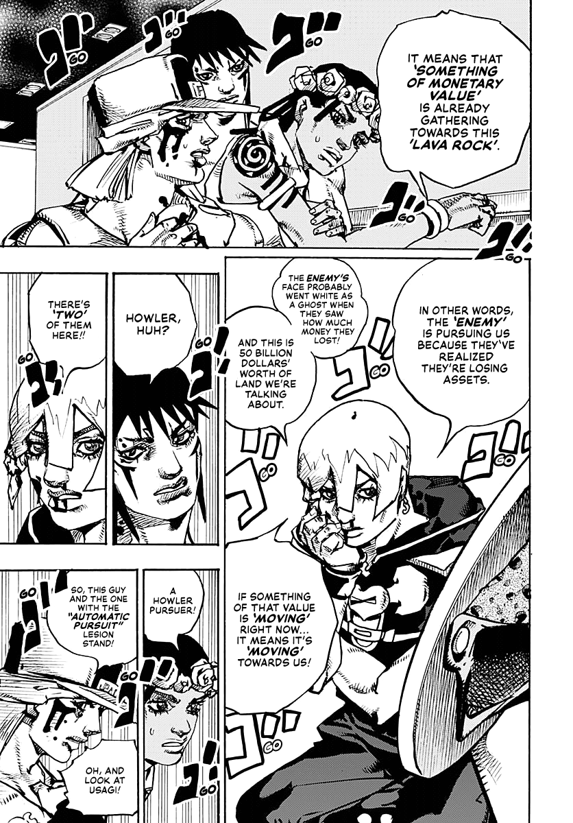 JoJo's Bizarre Adventure Part 9 - The JOJOLands Chapter 18 page 15 - Chapter 18: That Girl's Bags' Groove Part 3
