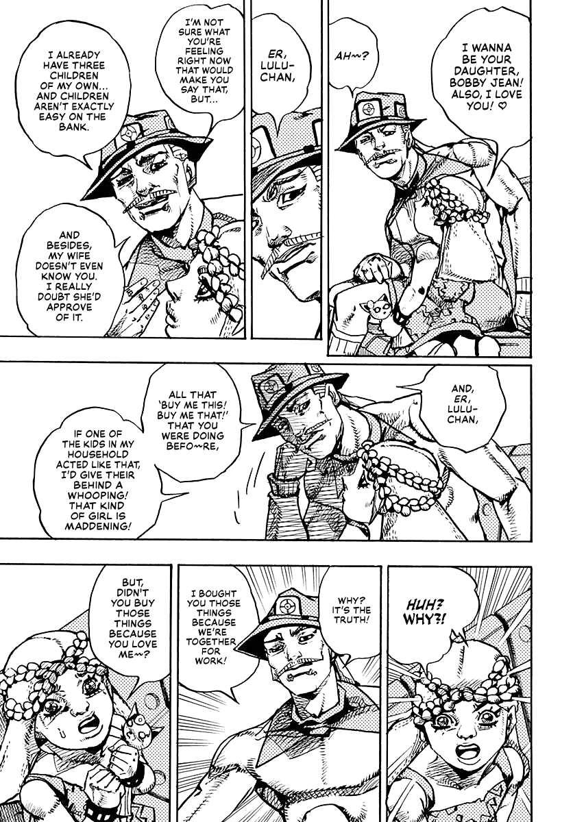 JoJo's Bizarre Adventure Part 9 - The JOJOLands Chapter 18 page 5 - Chapter 18: That Girl's Bags' Groove Part 3
