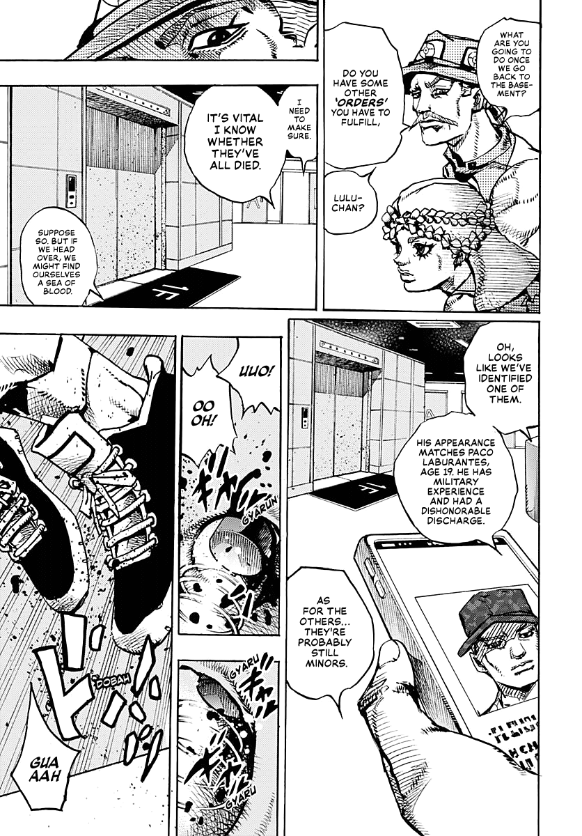 JoJo's Bizarre Adventure Part 9 - The JOJOLands Chapter 18 page 7 - Chapter 18: That Girl's Bags' Groove Part 3