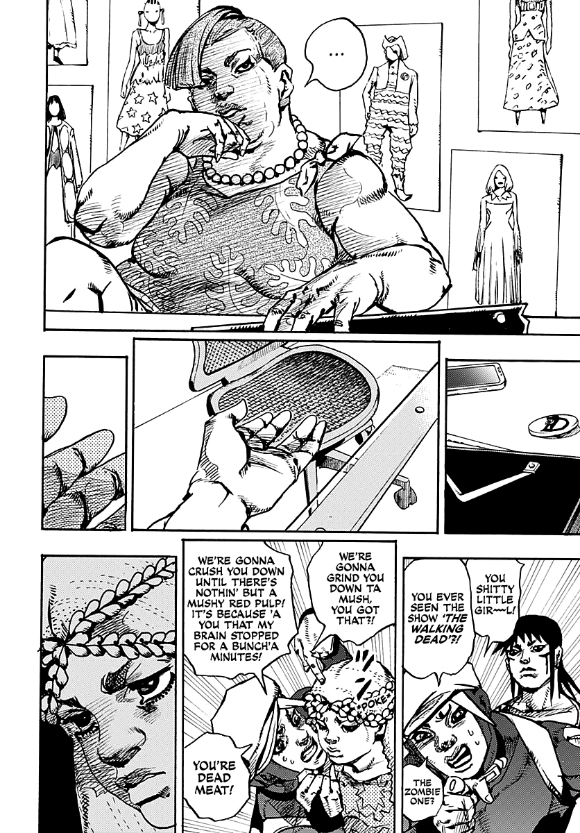 JoJo's Bizarre Adventure Part 9 - The JOJOLands Chapter 21 page 11 - Chapter 21: Howler Co. Impropriety Suspicions