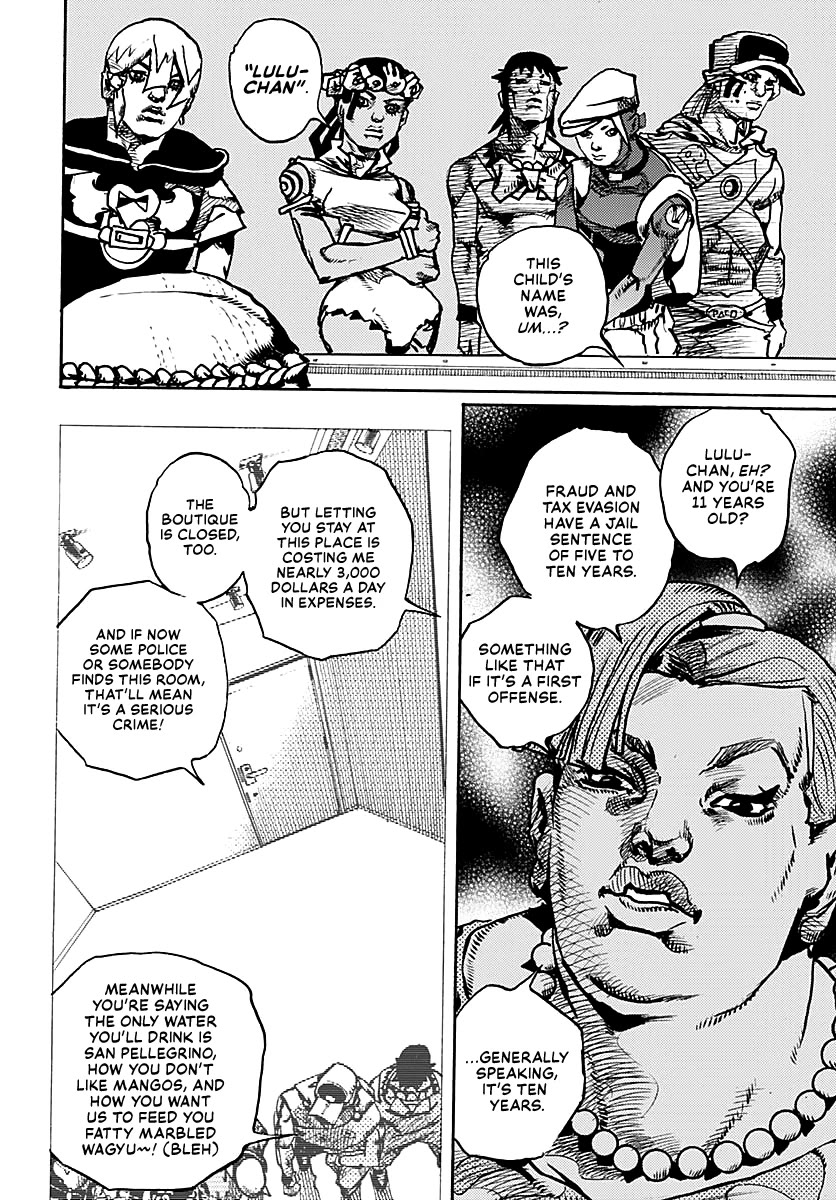 JoJo's Bizarre Adventure Part 9 - The JOJOLands Chapter 21 page 13 - Chapter 21: Howler Co. Impropriety Suspicions