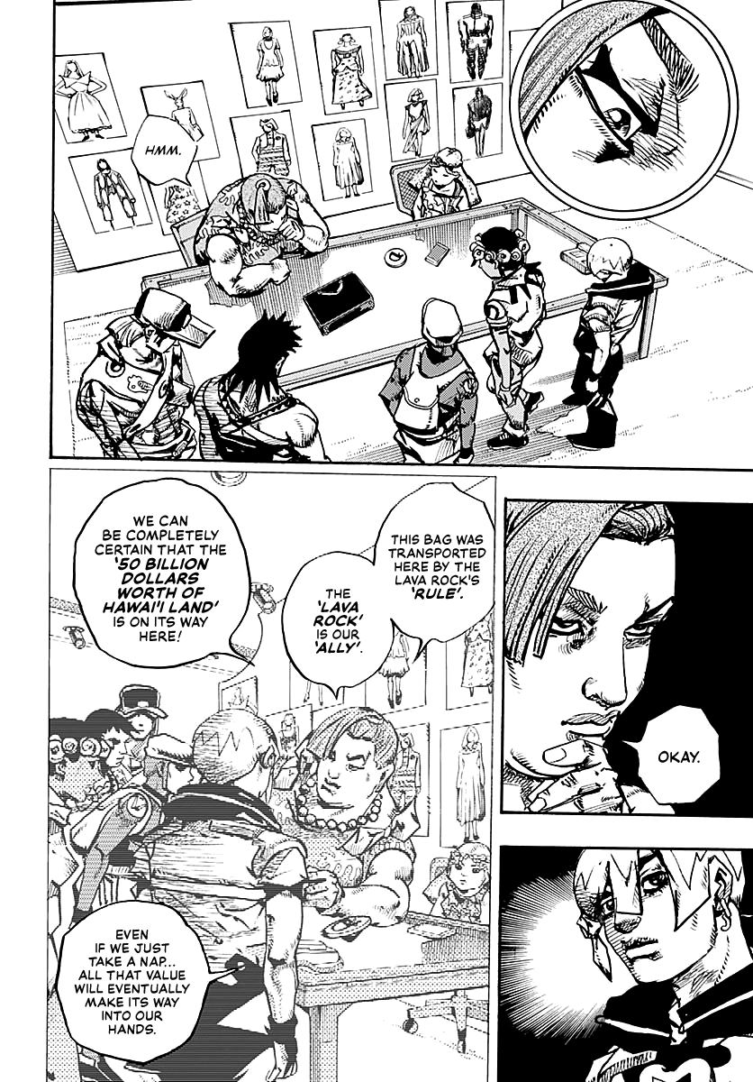 JoJo's Bizarre Adventure Part 9 - The JOJOLands Chapter 21 page 17 - Chapter 21: Howler Co. Impropriety Suspicions