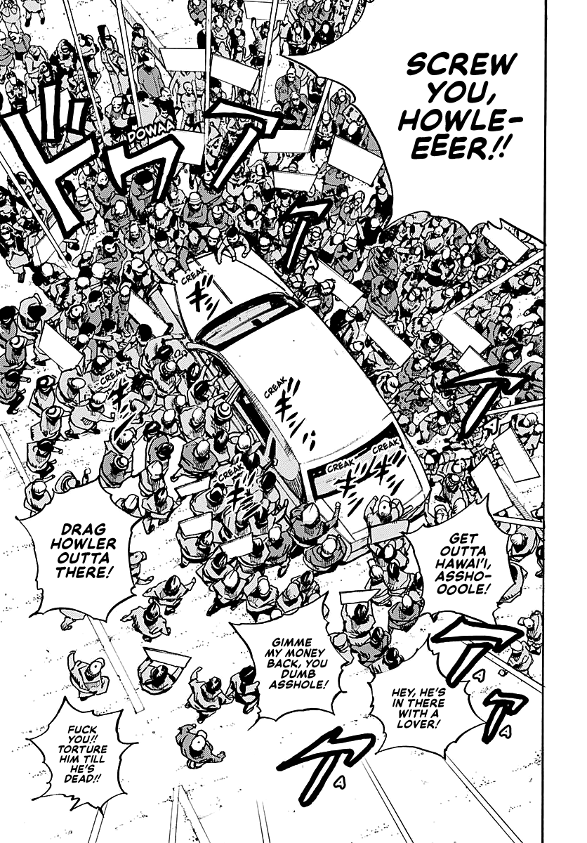 JoJo's Bizarre Adventure Part 9 - The JOJOLands Chapter 21 page 23 - Chapter 21: Howler Co. Impropriety Suspicions