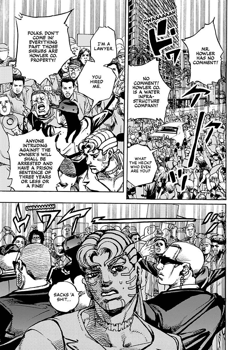 JoJo's Bizarre Adventure Part 9 - The JOJOLands Chapter 21 page 26 - Chapter 21: Howler Co. Impropriety Suspicions