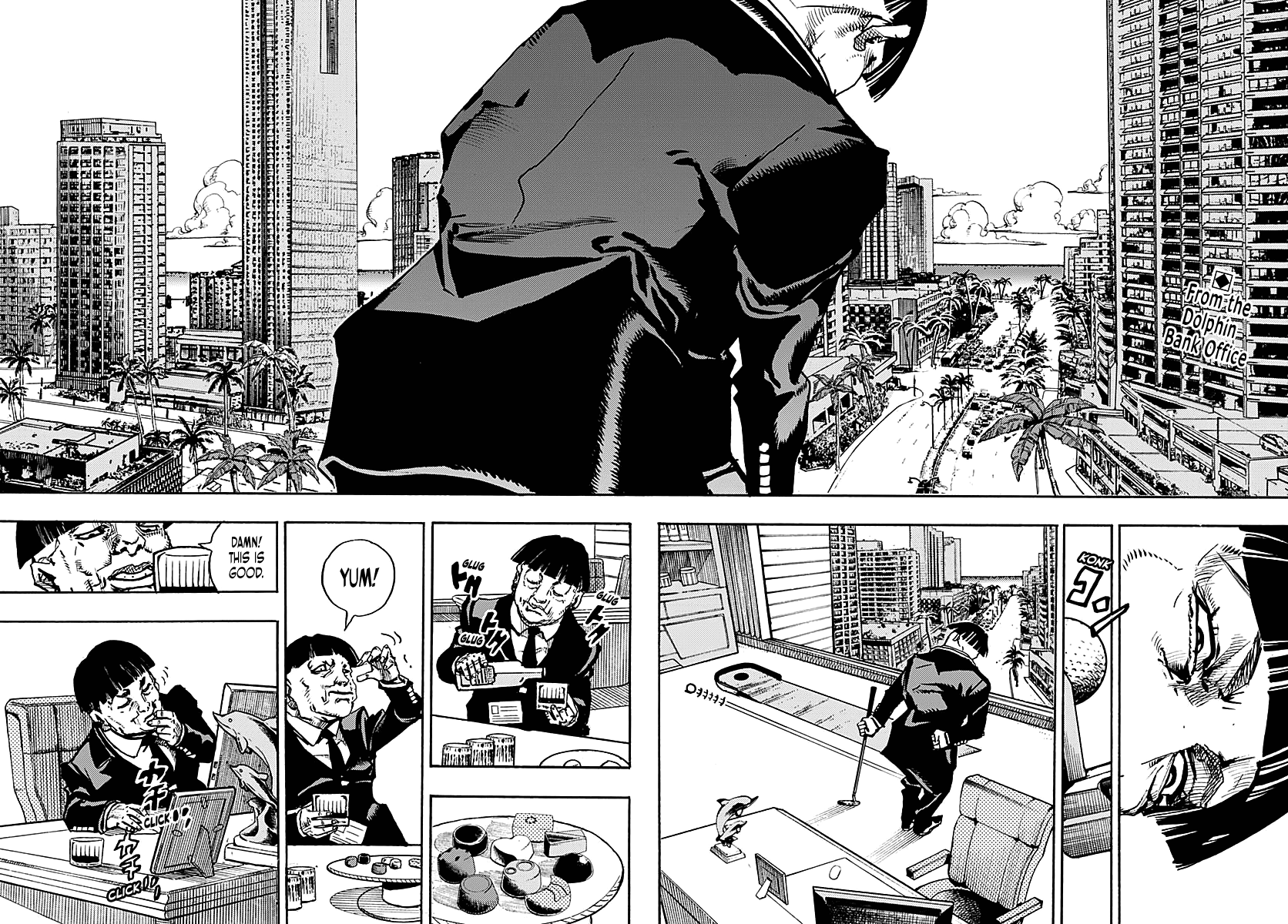 JoJo's Bizarre Adventure Part 9 - The JOJOLands Chapter 21 page 3 - Chapter 21: Howler Co. Impropriety Suspicions