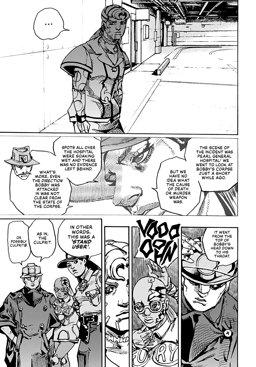 JoJo's Bizarre Adventure Part 9 - The JOJOLands Chapter 21 page 30 - Chapter 21: Howler Co. Impropriety Suspicions