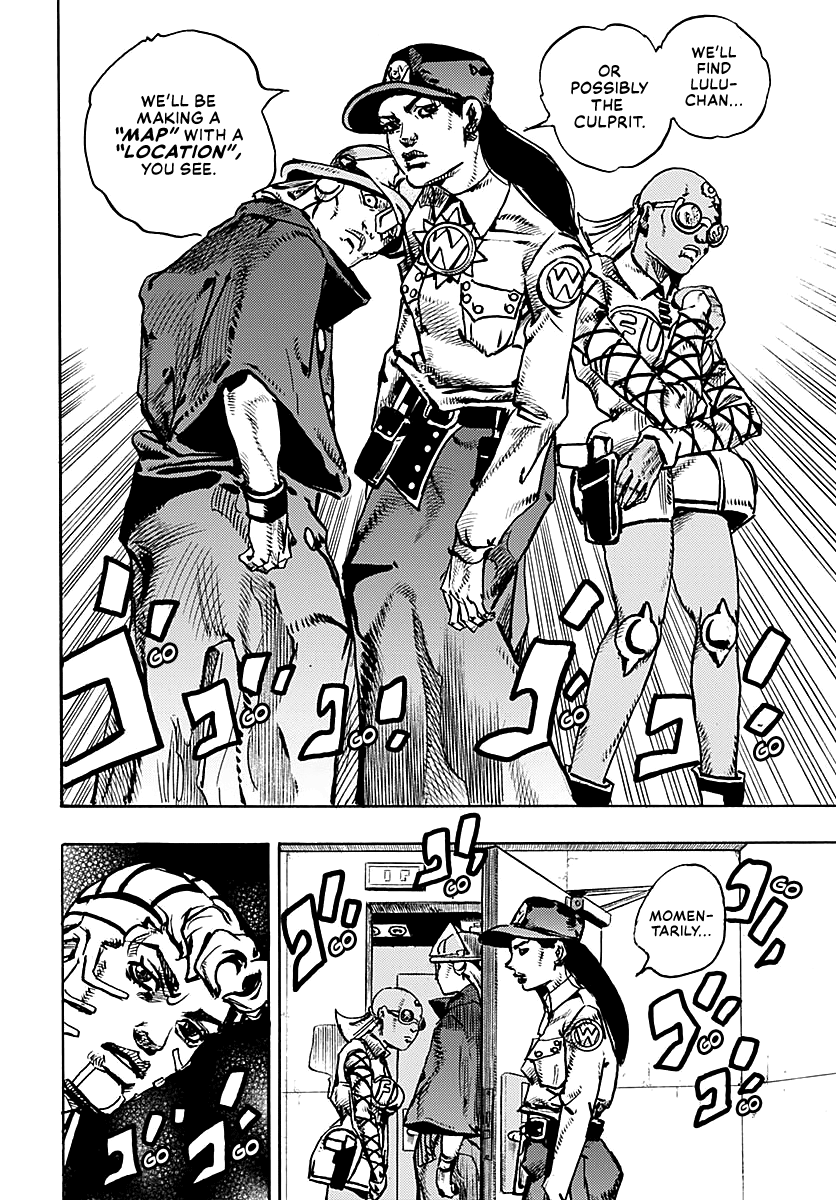 JoJo's Bizarre Adventure Part 9 - The JOJOLands Chapter 21 page 35 - Chapter 21: Howler Co. Impropriety Suspicions
