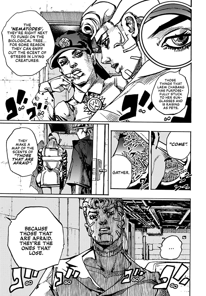 JoJo's Bizarre Adventure Part 9 - The JOJOLands Chapter 21 page 36 - Chapter 21: Howler Co. Impropriety Suspicions