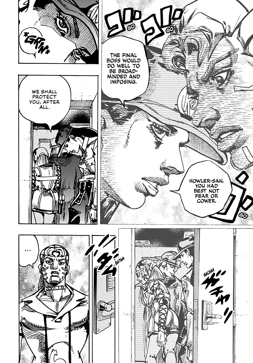JoJo's Bizarre Adventure Part 9 - The JOJOLands Chapter 21 page 37 - Chapter 21: Howler Co. Impropriety Suspicions