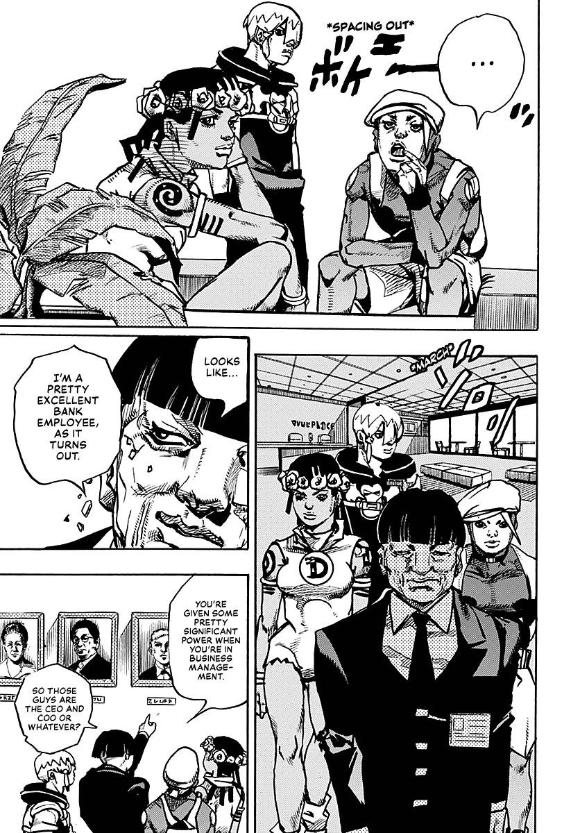 JoJo's Bizarre Adventure Part 9 - The JOJOLands Chapter 21 page 7 - Chapter 21: Howler Co. Impropriety Suspicions