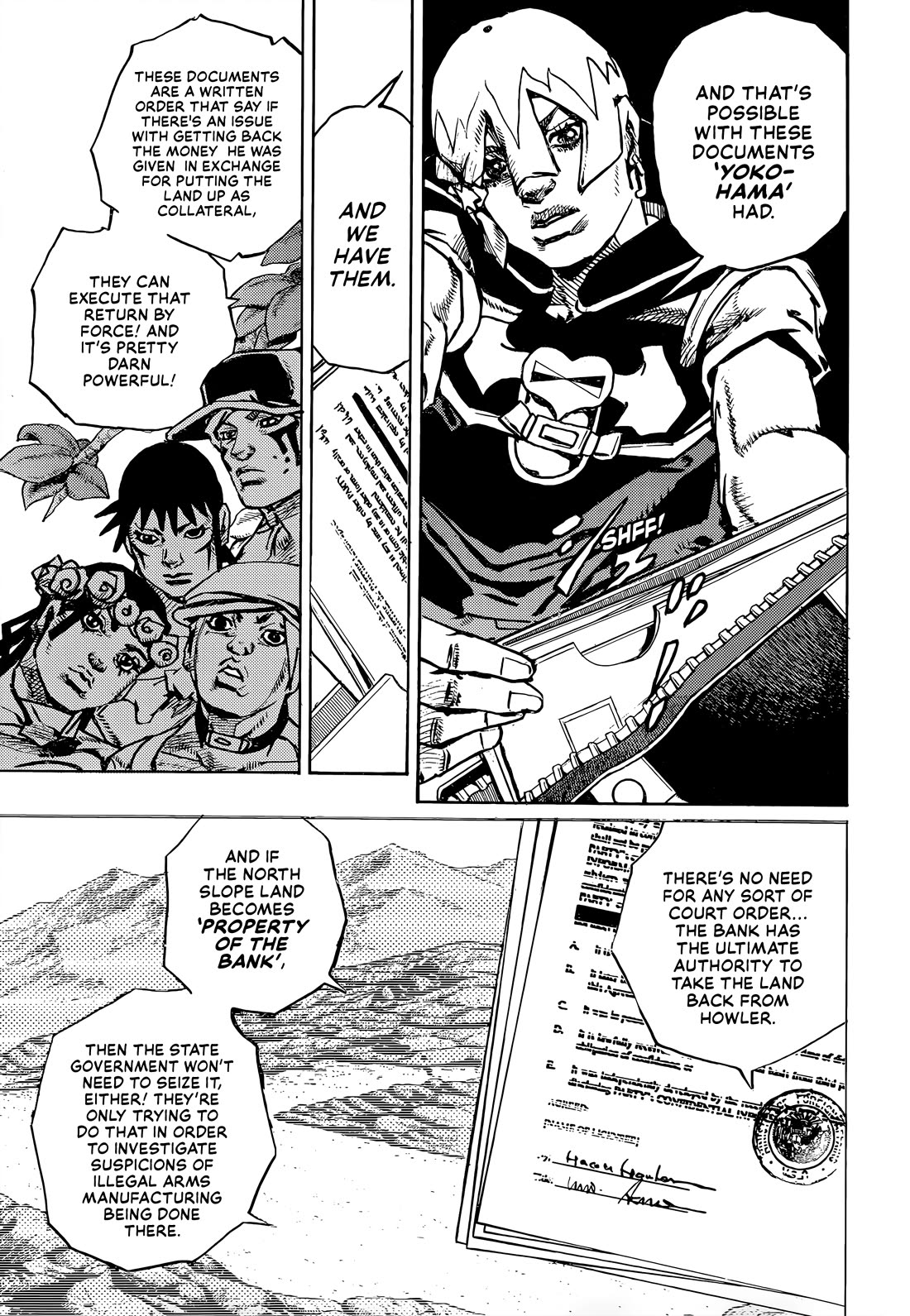 JoJo's Bizarre Adventure Part 9 - The JOJOLands Chapter 22 page 10 - Chapter 22: Dolphin Bank's Debt Collection Part 1