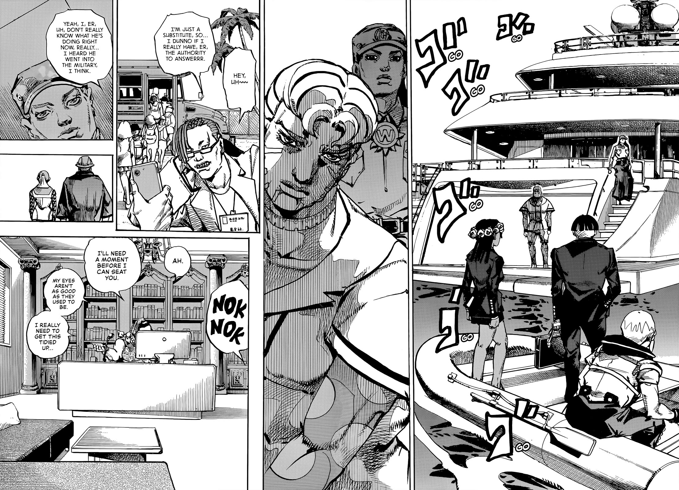 JoJo's Bizarre Adventure Part 9 - The JOJOLands Chapter 22 page 19 - Chapter 22: Dolphin Bank's Debt Collection Part 1