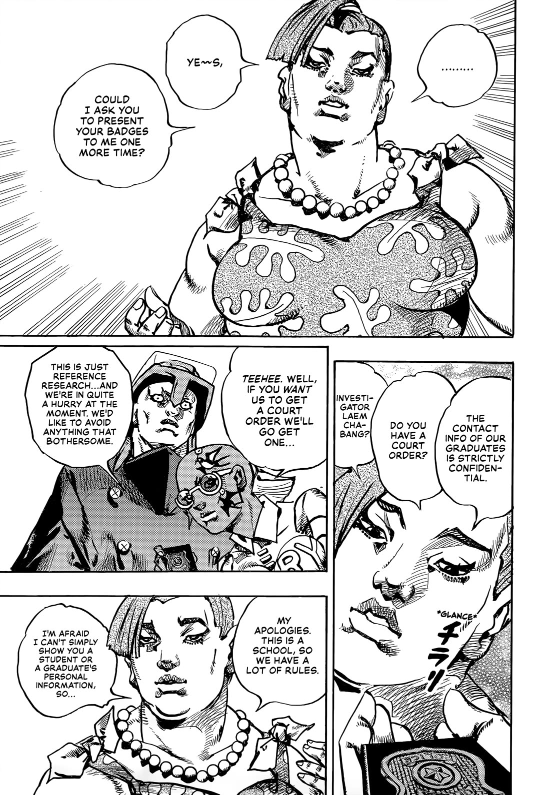 JoJo's Bizarre Adventure Part 9 - The JOJOLands Chapter 22 page 23 - Chapter 22: Dolphin Bank's Debt Collection Part 1