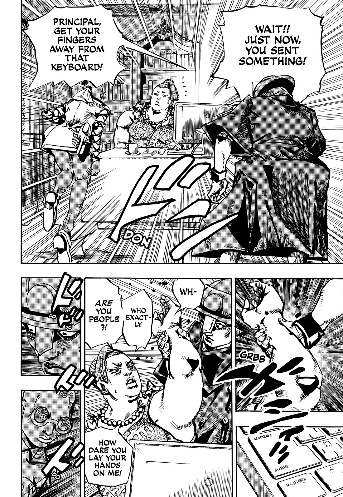 JoJo's Bizarre Adventure Part 9 - The JOJOLands Chapter 22 page 27 - Chapter 22: Dolphin Bank's Debt Collection Part 1