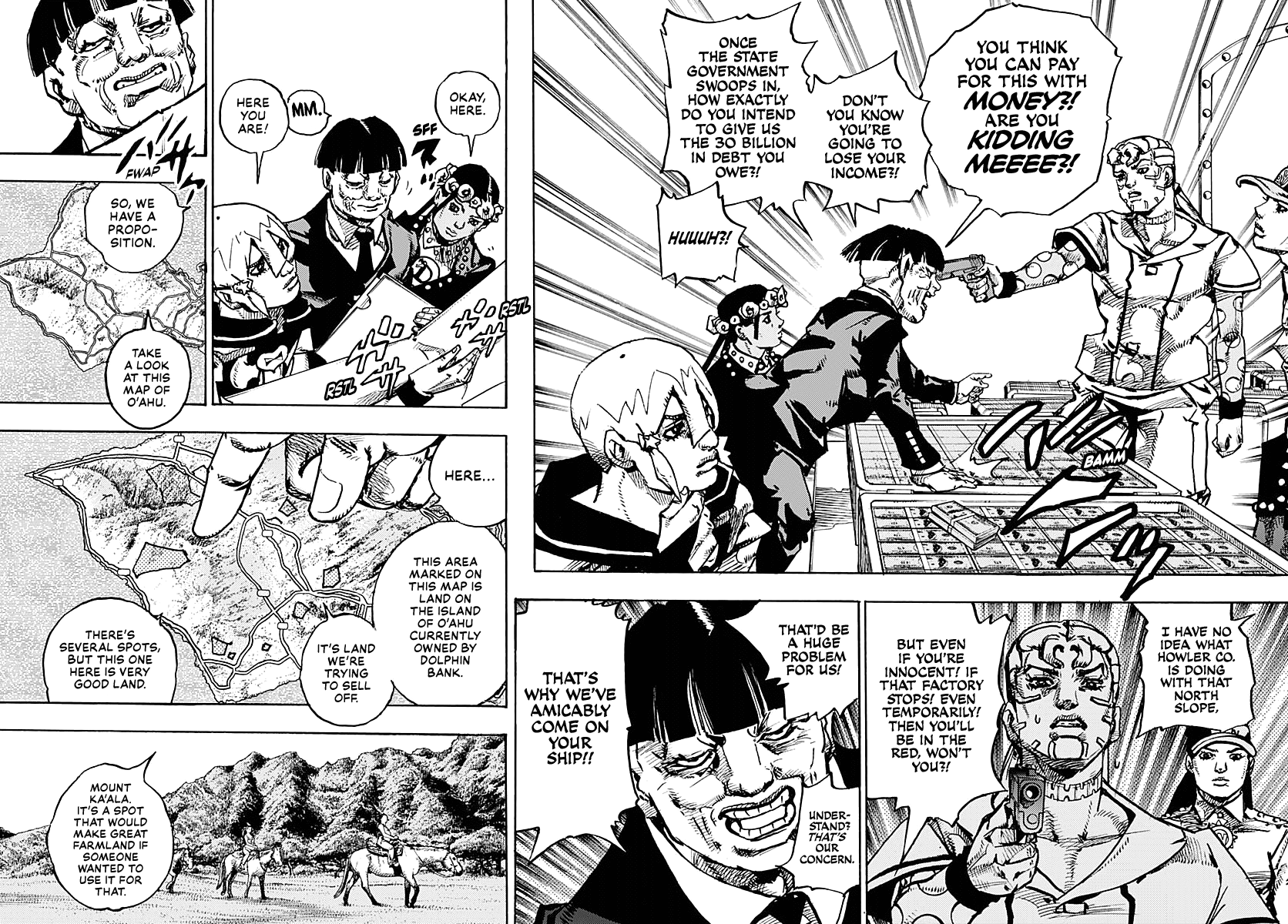 JoJo's Bizarre Adventure Part 9 - The JOJOLands Chapter 23 page 30 - Chapter 23: Dolphin Bank's Debt Collection Part 2