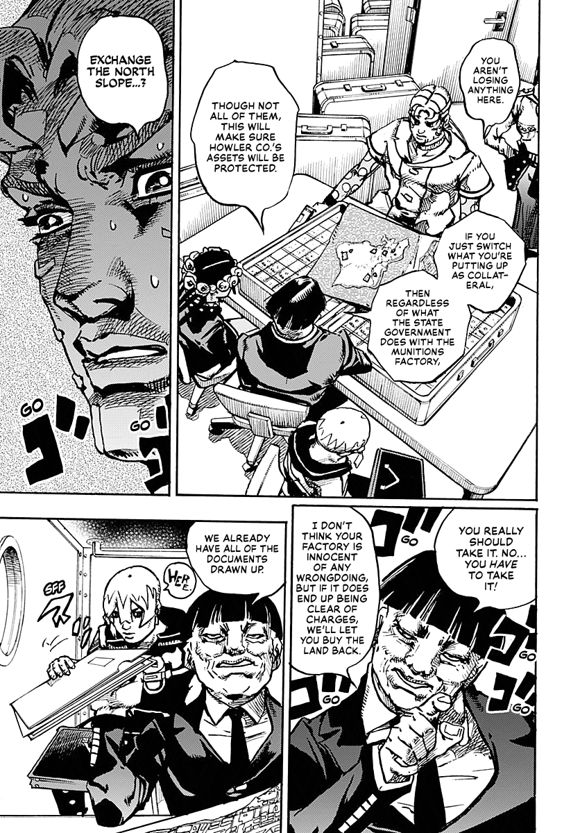 JoJo's Bizarre Adventure Part 9 - The JOJOLands Chapter 23 page 32 - Chapter 23: Dolphin Bank's Debt Collection Part 2