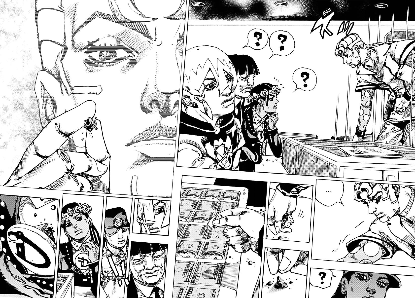 JoJo's Bizarre Adventure Part 9 - The JOJOLands Chapter 23 page 37 - Chapter 23: Dolphin Bank's Debt Collection Part 2