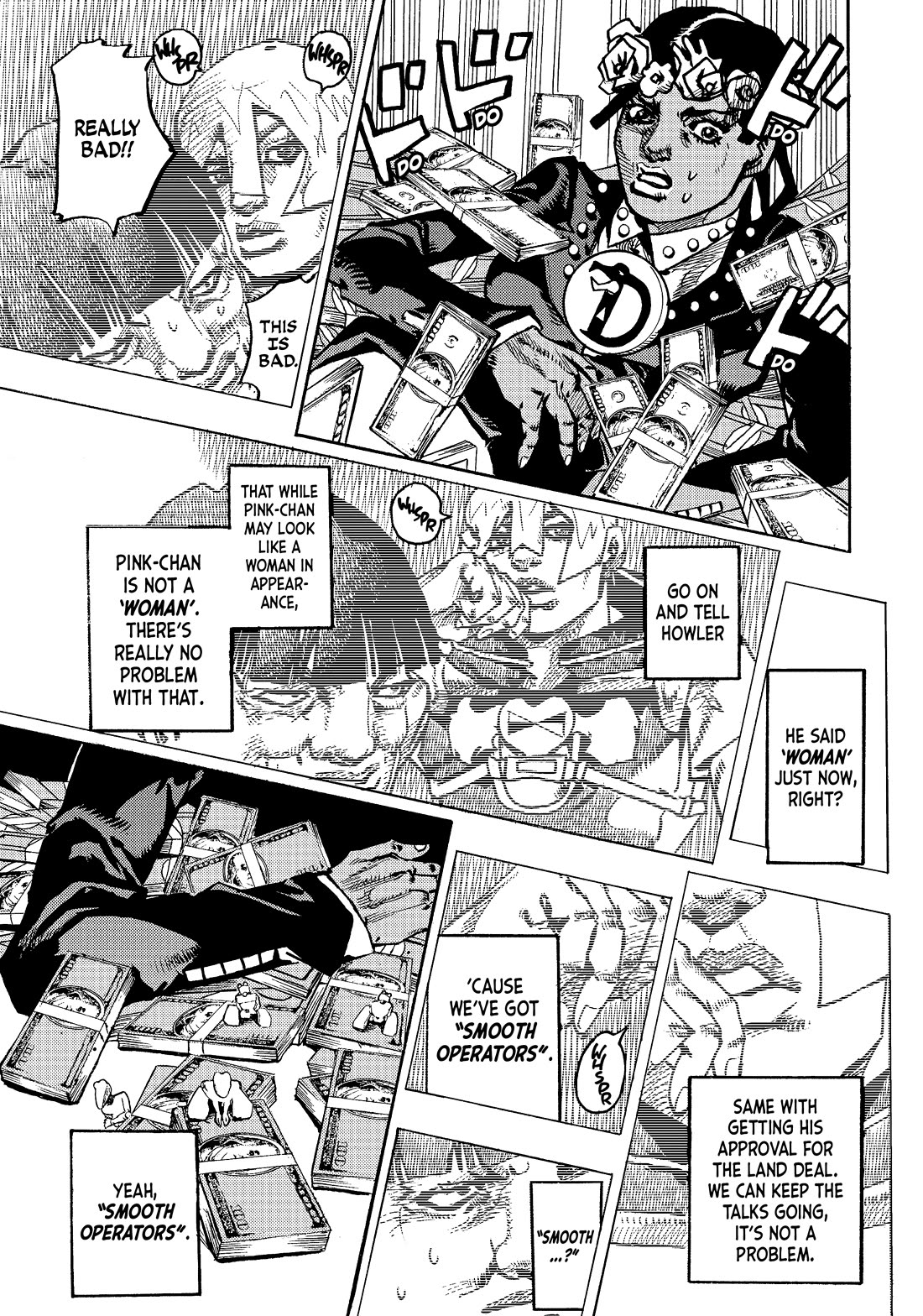 JoJo's Bizarre Adventure Part 9 - The JOJOLands Chapter 24 page 13 - Chapter 24: Dolphin Bank's Debt Collection Part 3