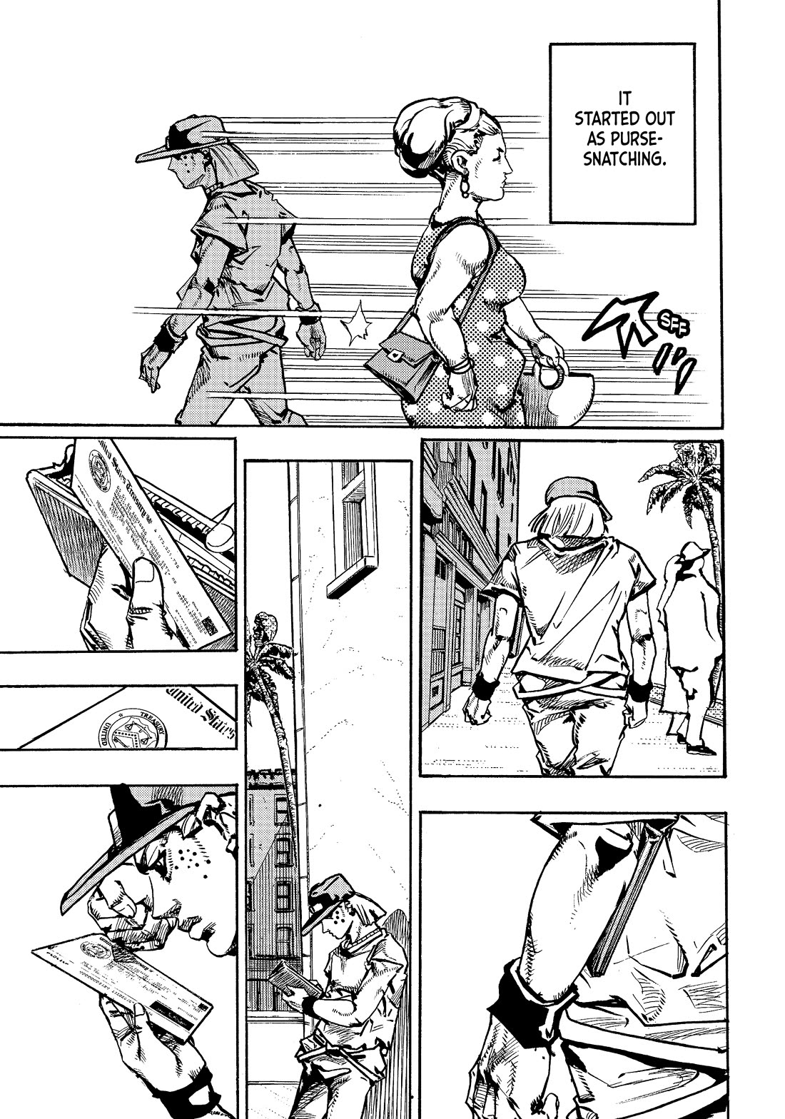JoJo's Bizarre Adventure Part 9 - The JOJOLands Chapter 24 page 29 - Chapter 24: Dolphin Bank's Debt Collection Part 3