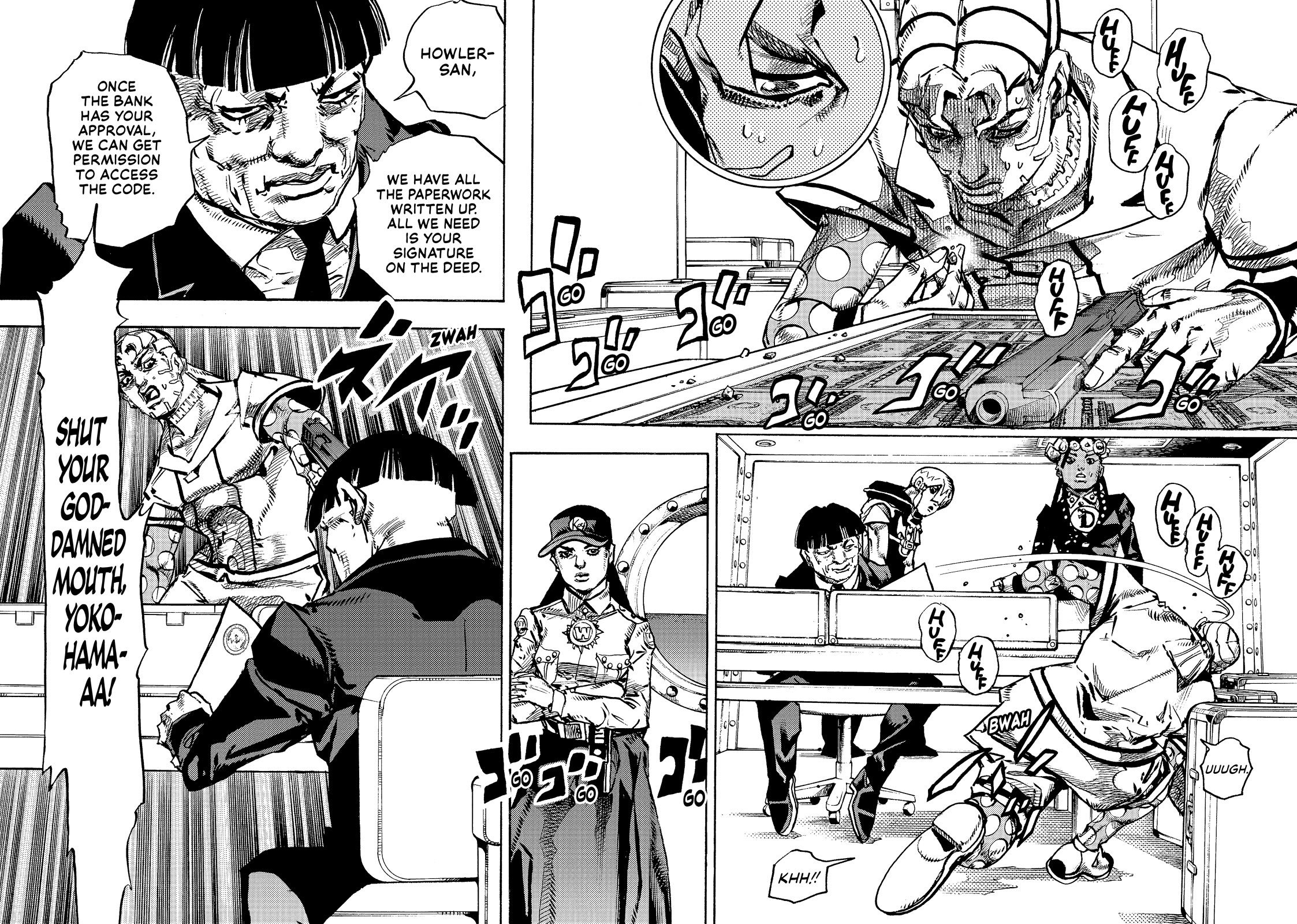 JoJo's Bizarre Adventure Part 9 - The JOJOLands Chapter 24 page 3 - Chapter 24: Dolphin Bank's Debt Collection Part 3
