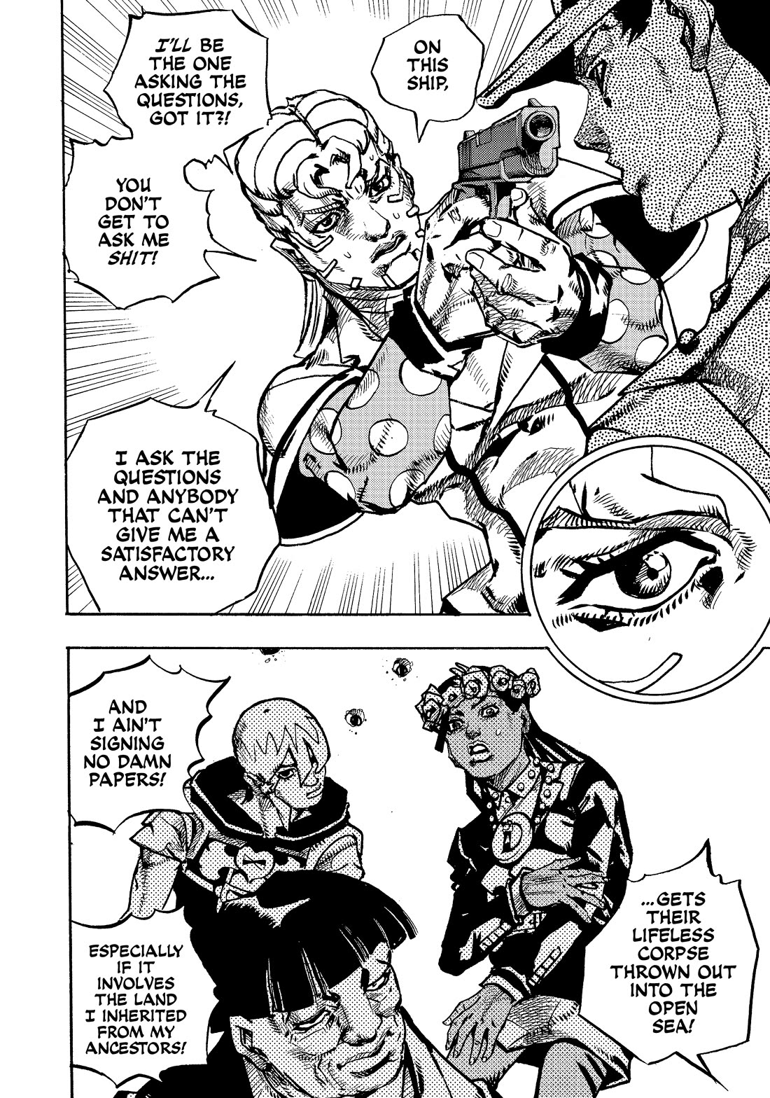 JoJo's Bizarre Adventure Part 9 - The JOJOLands Chapter 24 page 6 - Chapter 24: Dolphin Bank's Debt Collection Part 3
