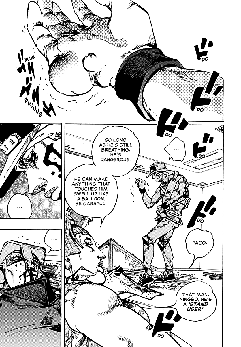 JoJo's Bizarre Adventure Part 9 - The JOJOLands Chapter 26 page 22 - Chapter 26: Paco VS Ningbo Part 1
