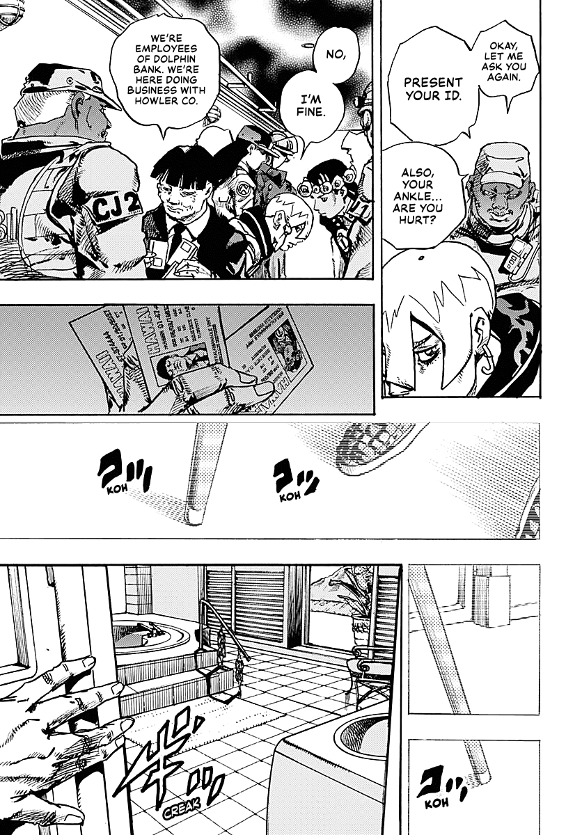 JoJo's Bizarre Adventure Part 9 - The JOJOLands Chapter 28 page 15 - Chapter 28: Dignity and Instruction