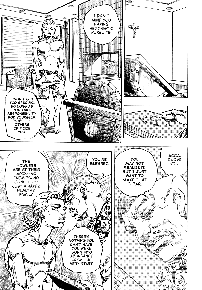 JoJo's Bizarre Adventure Part 9 - The JOJOLands Chapter 28 page 17 - Chapter 28: Dignity and Instruction