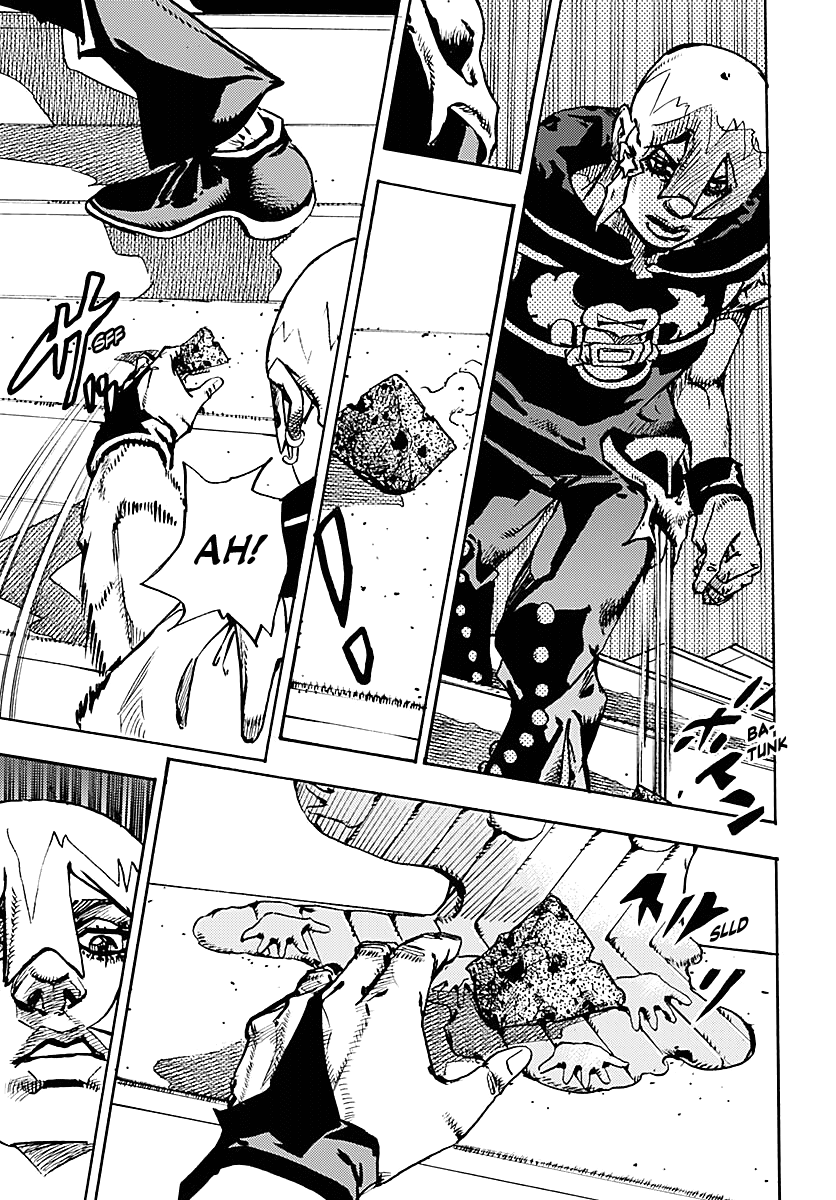 JoJo's Bizarre Adventure Part 9 - The JOJOLands Chapter 28 page 34 - Chapter 28: Dignity and Instruction
