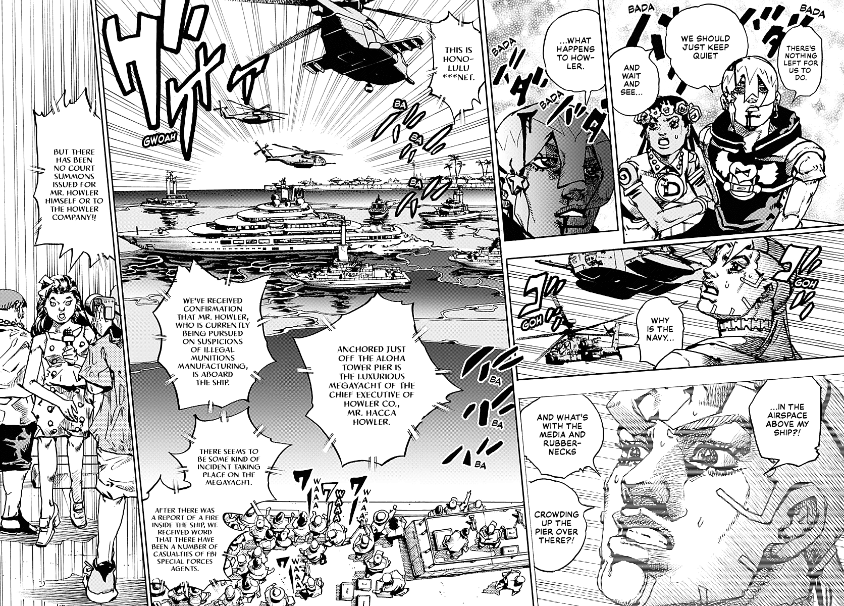 JoJo's Bizarre Adventure Part 9 - The JOJOLands Chapter 32 page 12 - Chapter 32: Sinking Howler