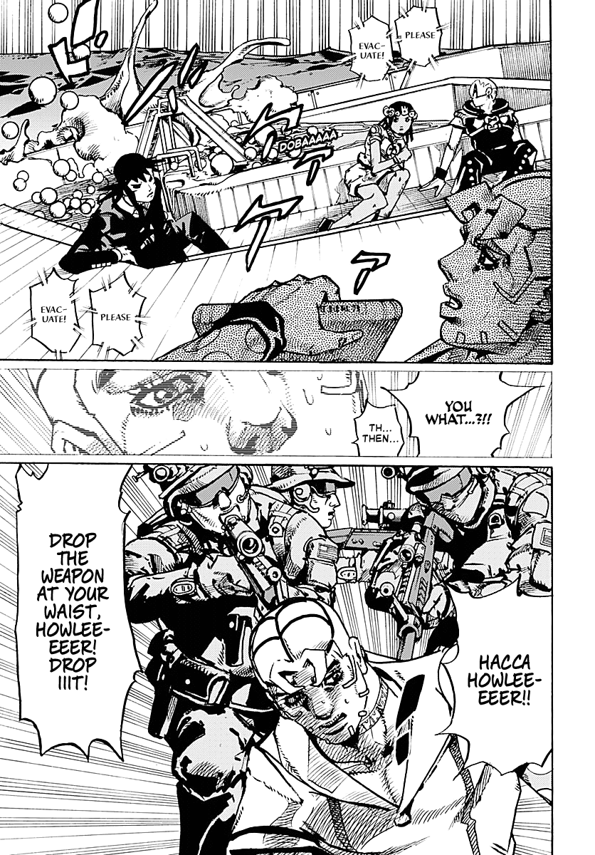 JoJo's Bizarre Adventure Part 9 - The JOJOLands Chapter 32 page 15 - Chapter 32: Sinking Howler