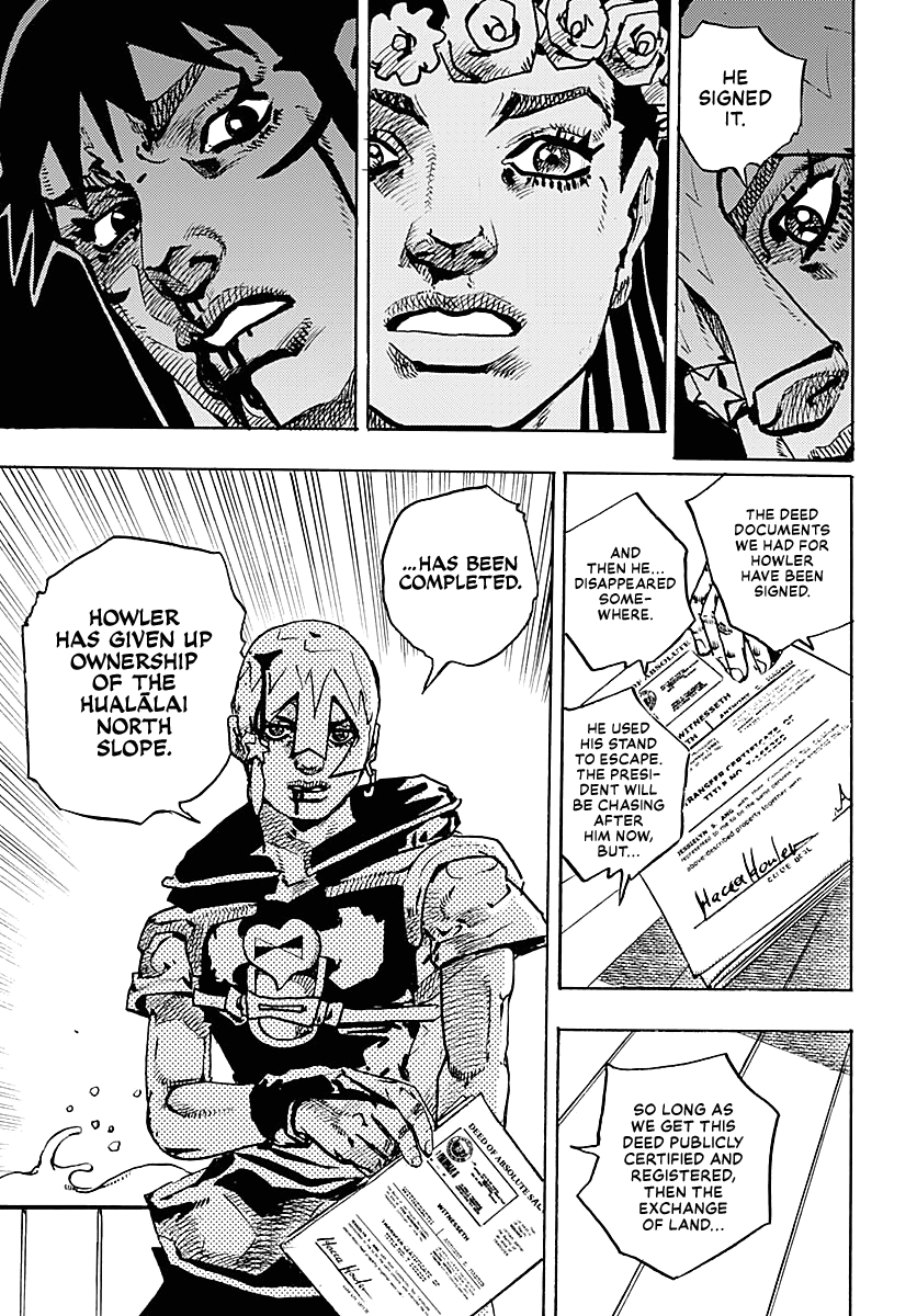 JoJo's Bizarre Adventure Part 9 - The JOJOLands Chapter 32 page 34 - Chapter 32: Sinking Howler