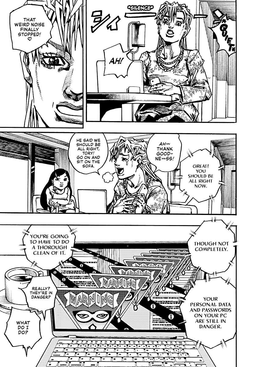 JoJo's Bizarre Adventure Part 9 - The JOJOLands Chapter 33 page 13 - Chapter 33: Usagi, Fraud, and Suspicion Part 1
