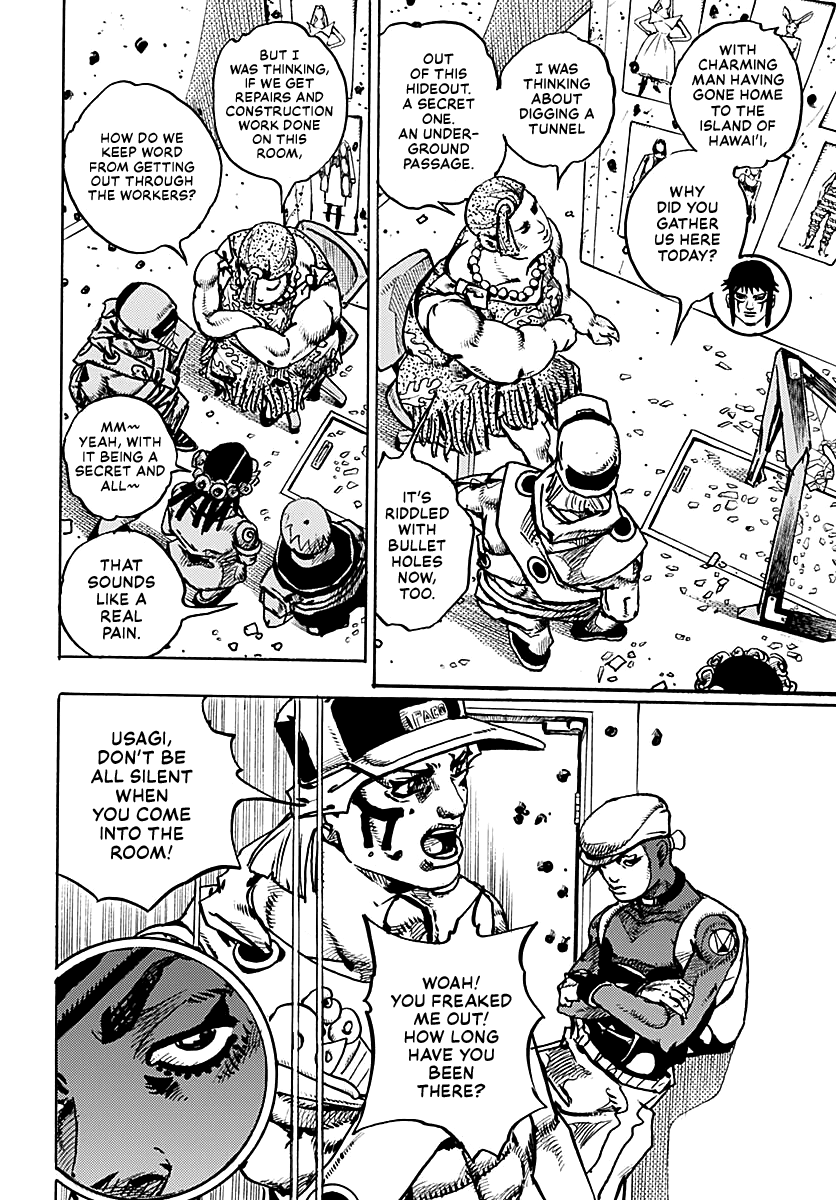 JoJo's Bizarre Adventure Part 9 - The JOJOLands Chapter 33 page 19 - Chapter 33: Usagi, Fraud, and Suspicion Part 1