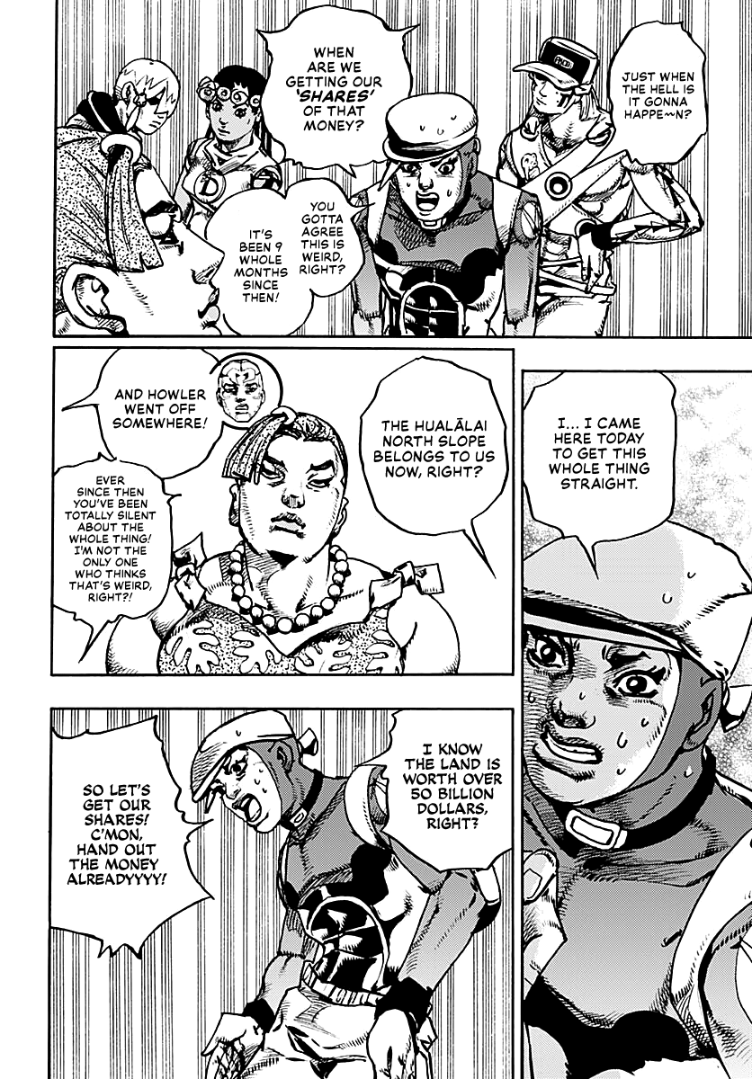 JoJo's Bizarre Adventure Part 9 - The JOJOLands Chapter 33 page 21 - Chapter 33: Usagi, Fraud, and Suspicion Part 1