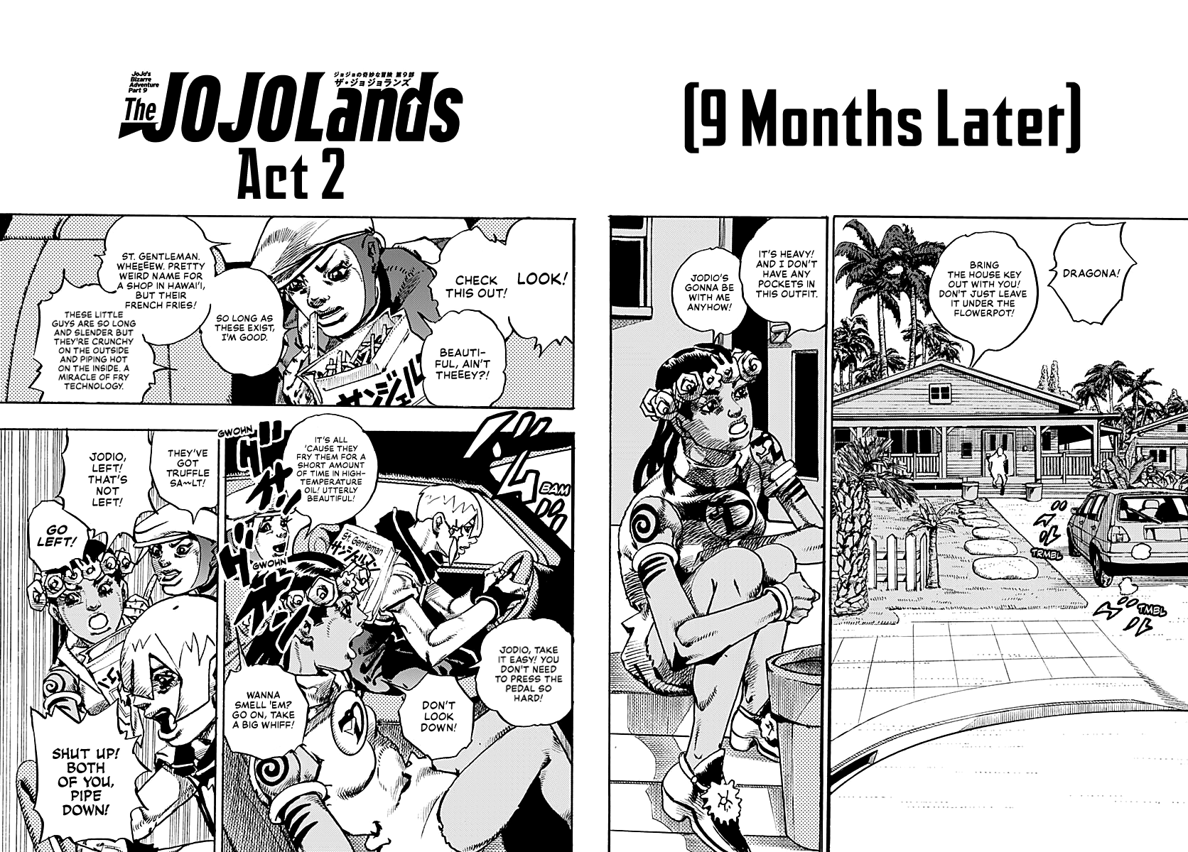 JoJo's Bizarre Adventure Part 9 - The JOJOLands Chapter 33 page 3 - Chapter 33: Usagi, Fraud, and Suspicion Part 1