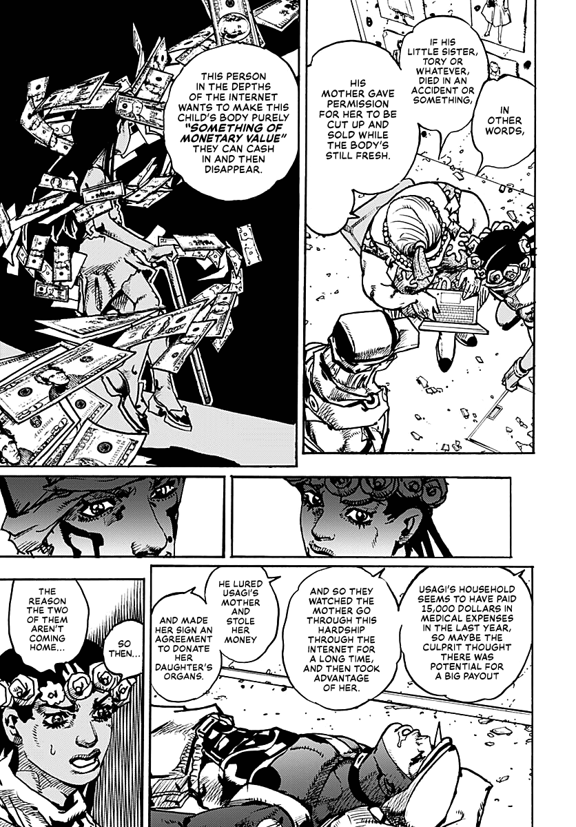 JoJo's Bizarre Adventure Part 9 - The JOJOLands Chapter 33 page 32 - Chapter 33: Usagi, Fraud, and Suspicion Part 1