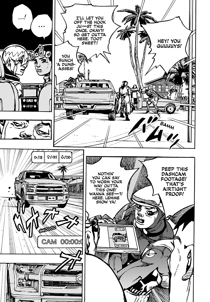 JoJo's Bizarre Adventure Part 9 - The JOJOLands Chapter 33 page 7 - Chapter 33: Usagi, Fraud, and Suspicion Part 1