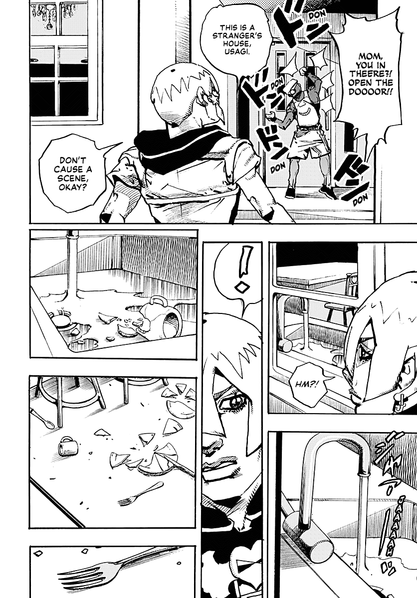 JoJo's Bizarre Adventure Part 9 - The JOJOLands Chapter 34 page 11 - Chapter 34: Usagi, Fraud, and Suspicion Part 2