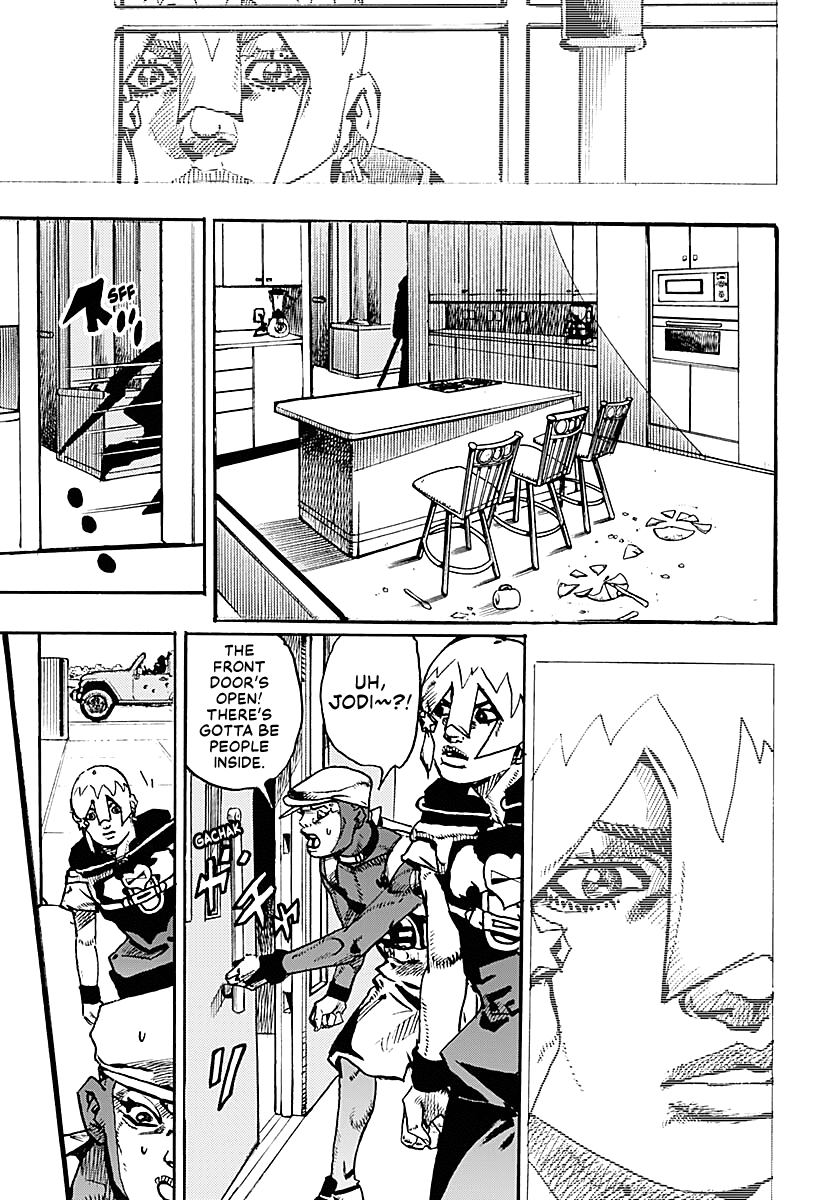 JoJo's Bizarre Adventure Part 9 - The JOJOLands Chapter 34 page 12 - Chapter 34: Usagi, Fraud, and Suspicion Part 2