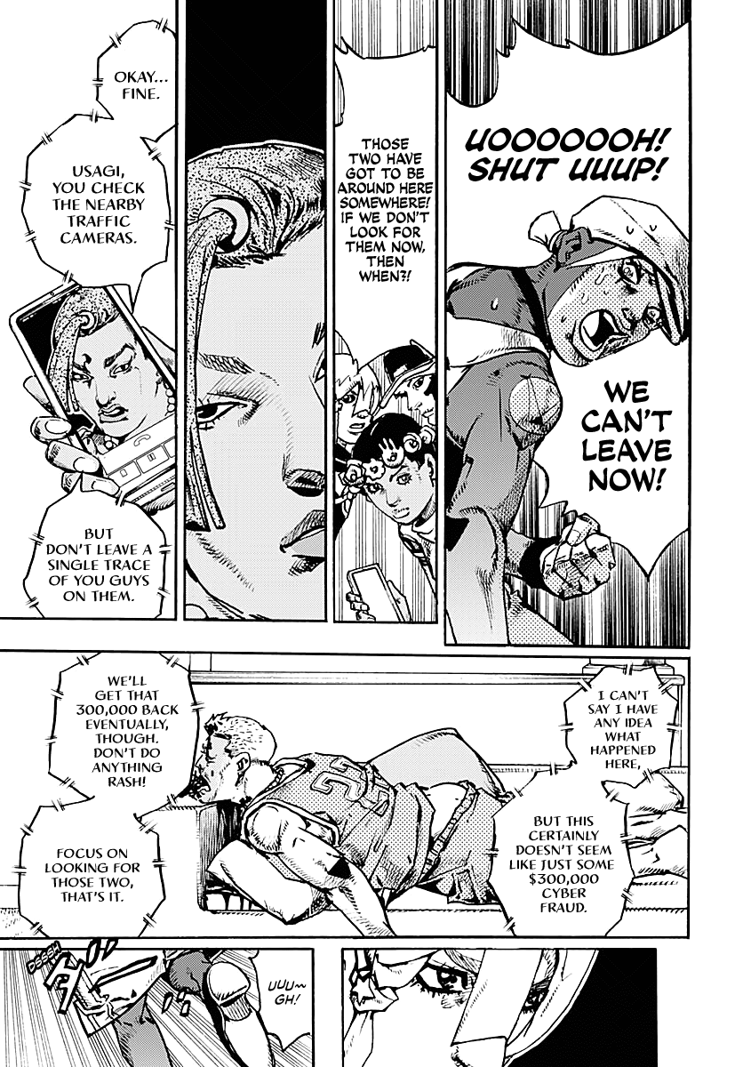 JoJo's Bizarre Adventure Part 9 - The JOJOLands Chapter 34 page 18 - Chapter 34: Usagi, Fraud, and Suspicion Part 2
