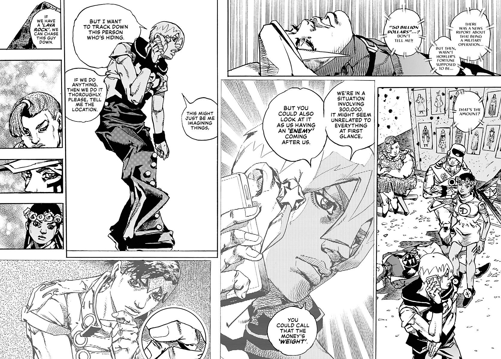 JoJo's Bizarre Adventure Part 9 - The JOJOLands Chapter 34 page 30 - Chapter 34: Usagi, Fraud, and Suspicion Part 2