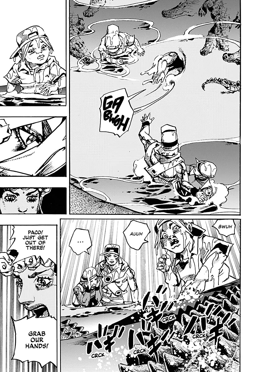 JoJo's Bizarre Adventure Part 9 - The JOJOLands Chapter 35 page 12 - Chapter 35: Usagi, Fraud, and Suspicion Part 3