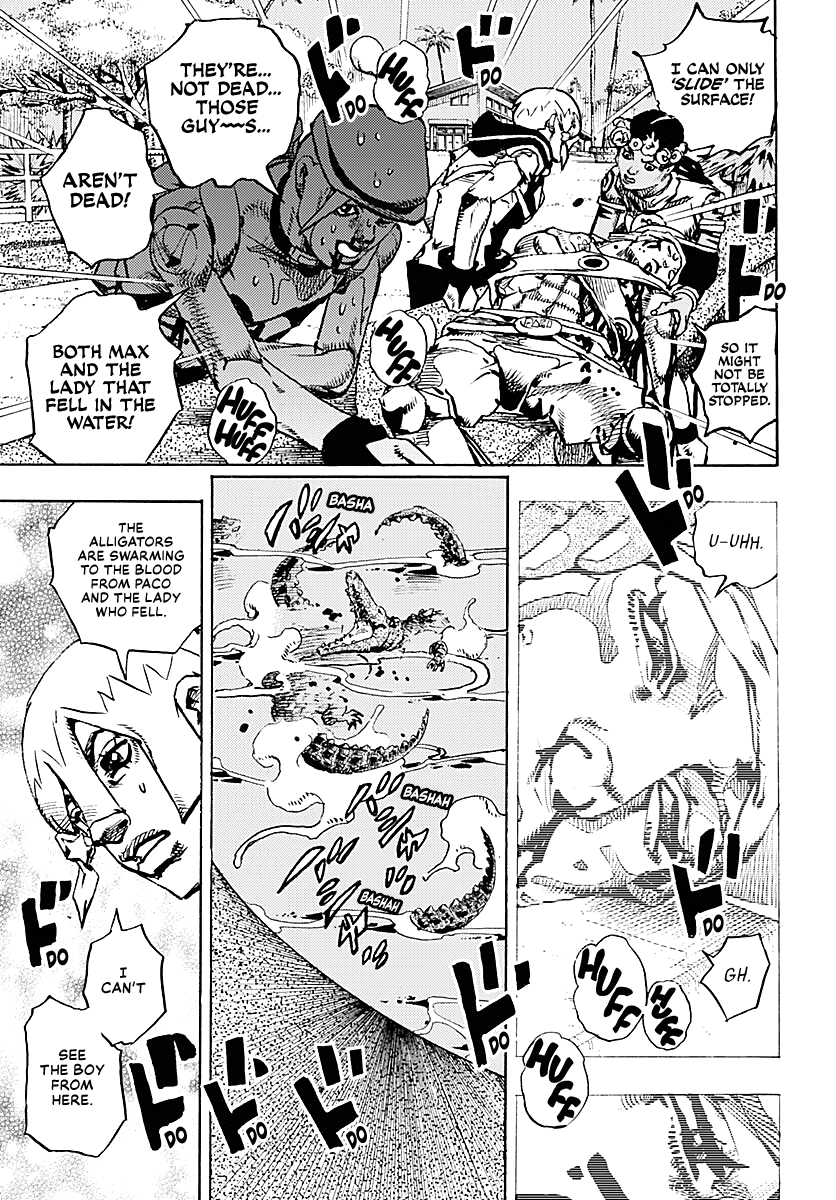 JoJo's Bizarre Adventure Part 9 - The JOJOLands Chapter 35 page 20 - Chapter 35: Usagi, Fraud, and Suspicion Part 3