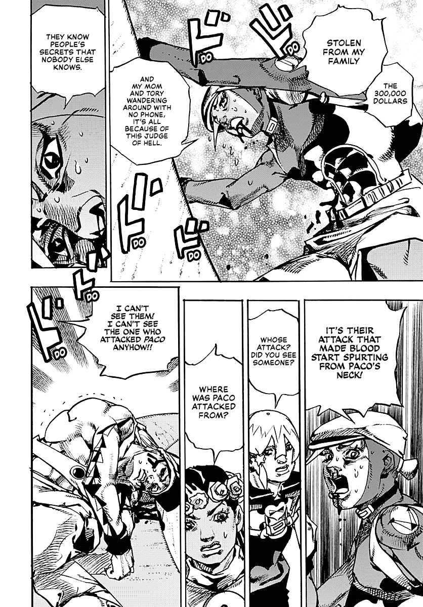 JoJo's Bizarre Adventure Part 9 - The JOJOLands Chapter 35 page 21 - Chapter 35: Usagi, Fraud, and Suspicion Part 3