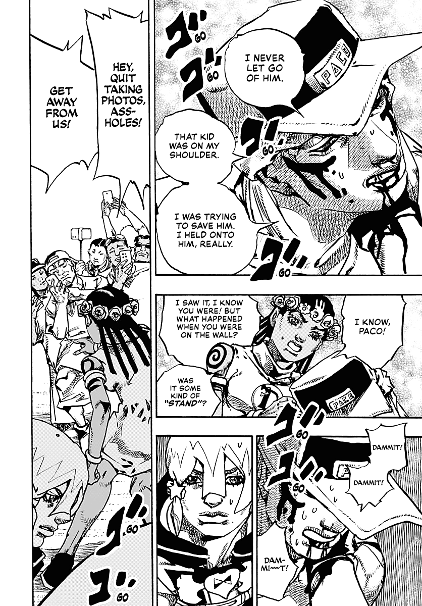 JoJo's Bizarre Adventure Part 9 - The JOJOLands Chapter 35 page 23 - Chapter 35: Usagi, Fraud, and Suspicion Part 3