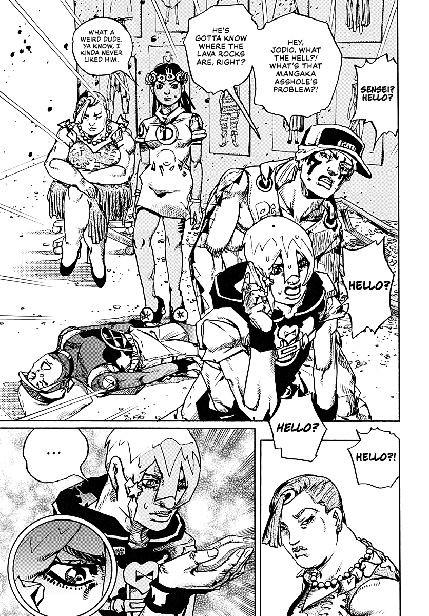 JoJo's Bizarre Adventure Part 9 - The JOJOLands Chapter 35 page 28 - Chapter 35: Usagi, Fraud, and Suspicion Part 3